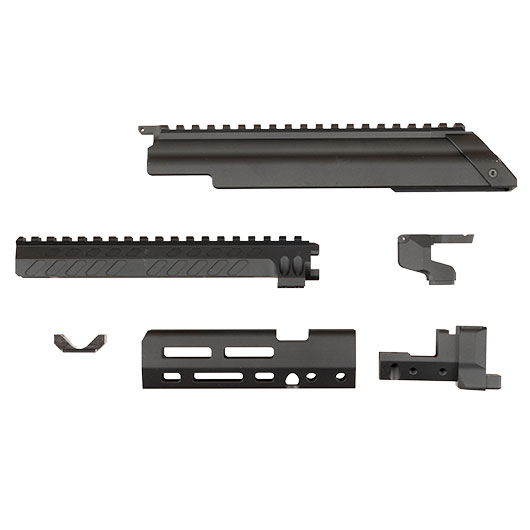VFC AK74 CNC Aluminium Tactical Conversion Kit 5,5 Zoll Version f. VFC AK74M GBB Gewehre schwarz Bild 2