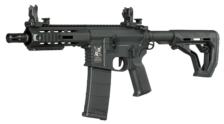 Delta Armory M4 AR15 Charlie M-LOK 6,5 Zoll Eagle ETU Mosfet S-AEG 6mm BB schwarz