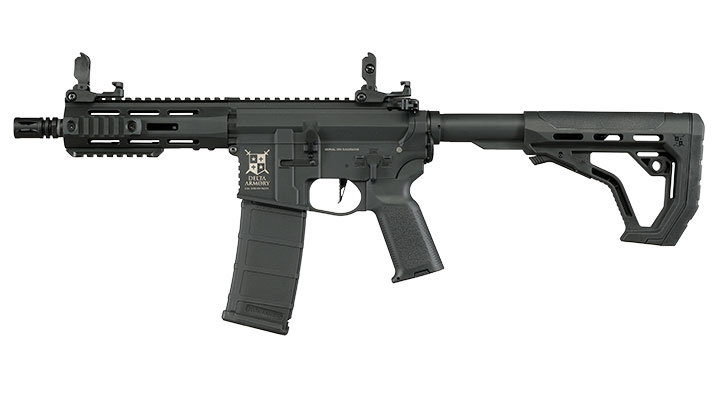 Delta Armory M4 AR15 Charlie M-LOK 6,5 Zoll Eagle ETU Mosfet S-AEG 6mm BB schwarz Bild 1