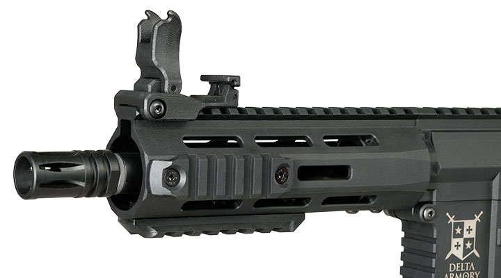 Delta Armory M4 AR15 Charlie M-LOK 6,5 Zoll Eagle ETU Mosfet S-AEG 6mm BB schwarz Bild 7