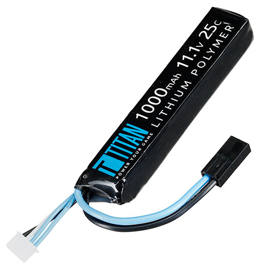 Titan LiPo Akku 11.1V 1000mAh 25C Stock-Tube Type mit Mini-Tam Anschluss