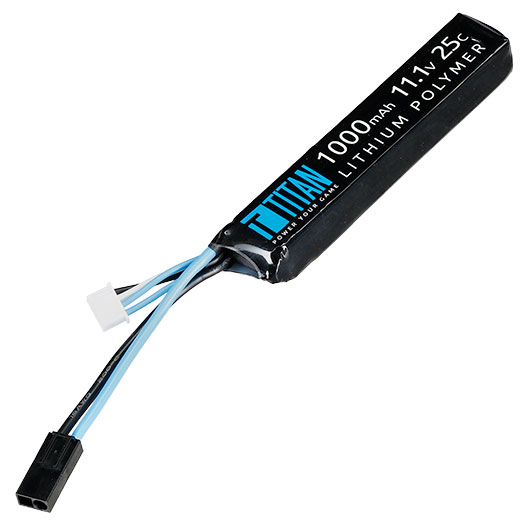 Titan LiPo Akku 11.1V 1000mAh 25C Stock-Tube Type mit Mini-Tam Anschluss Bild 1