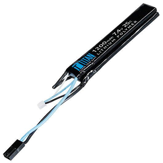 Titan LiPo Akku 7.4V 1200mAh 25C Long Nunchuck-Type mit Mini-Tam Anschluss Bild 2
