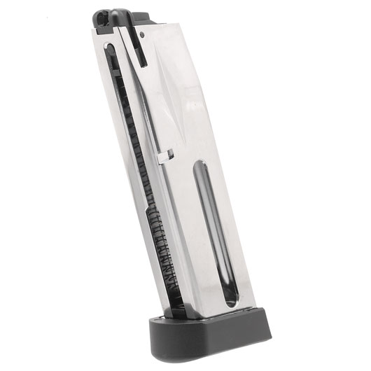 KLI KL92 GBB Magazin 25 Schuss (CO2-Version) Chrome-Finish