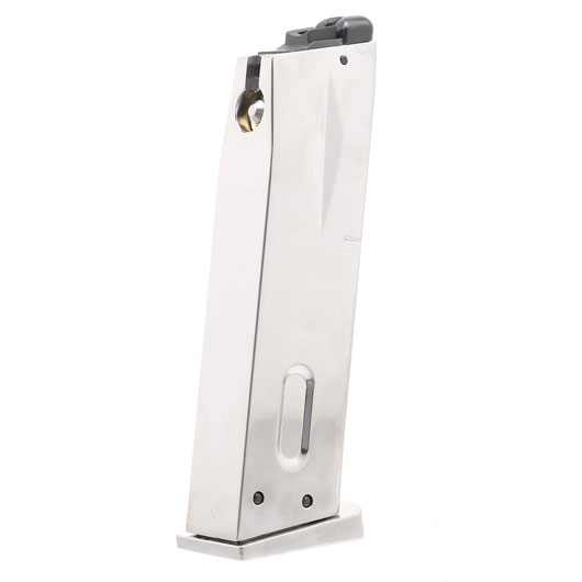 KLI KL92 GBB Magazin 25 Schuss (Softairgas-Version) Chrome-Finish Bild 1