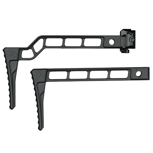 Delta Armory Grand Power Aluminium Minimalist Klappschaft Set f. Stribog SP10A3 Serie schwarz Bild 4
