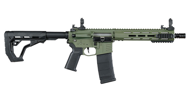 Delta Armory M4 AR15 Charlie M-LOK 10 Zoll Eagle ETU Mosfet S-AEG 6mm BB oliv Bild 3