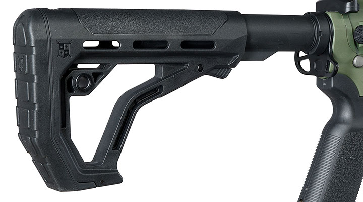 Delta Armory M4 AR15 Charlie M-LOK SilentOps 10 Zoll Eagle ETU Mosfet S-AEG 6mm BB oliv Bild 10