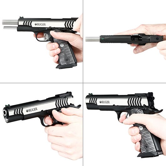 Ruger SR1911 Competition Vollmetall CO2 BlowBack 6mm BB Two-Tone Finish Bild 8