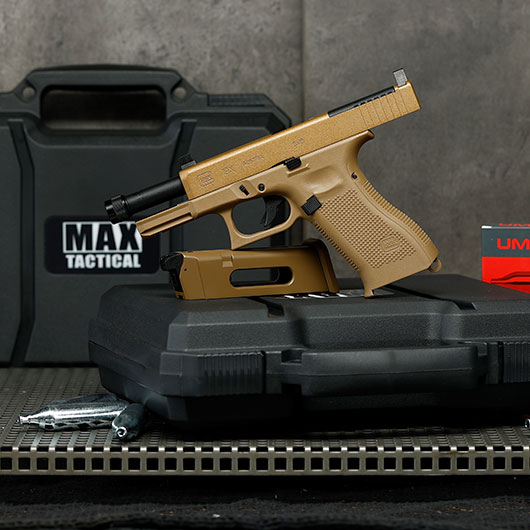 Glock 19X MOS Airsoft mit Metallschlitten CO2 BlowBack 6mm BB coyote Bild 1