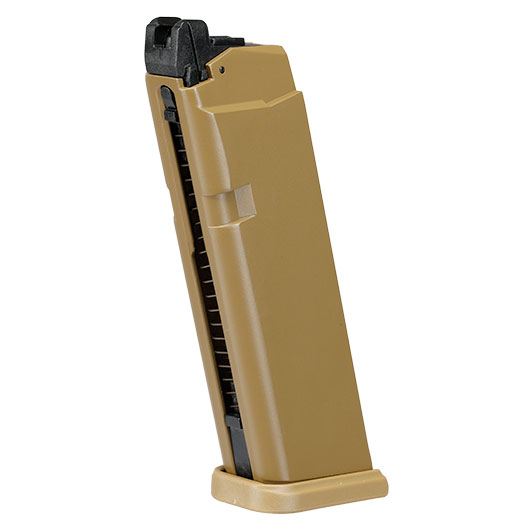 Glock 19X MOS CO2BB Magazin 15 Schuss coyote - Softairgas-Version