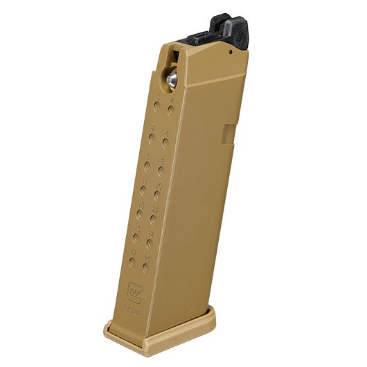 Glock 19X MOS CO2BB Magazin 15 Schuss coyote - Softairgas-Version Bild 1
