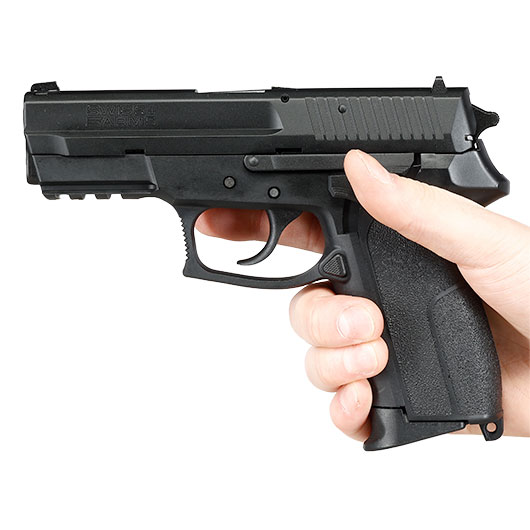 Cybergun / AWC Swiss Arms MILE mit Metallschlitten GBB 6mm BB schwarz Bild 3