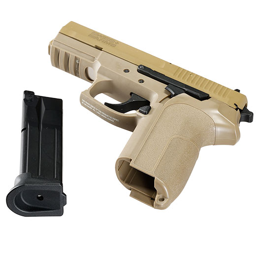 Cybergun / AWC Swiss Arms MILE mit Metallschlitten GBB 6mm BB Flat Dark Earth Bild 7