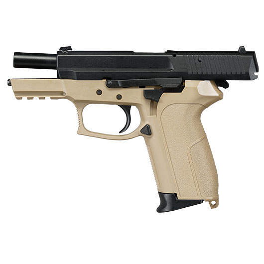 Cybergun / AWC Swiss Arms MILE mit Metallschlitten GBB 6mm BB Dualtone Bild 4