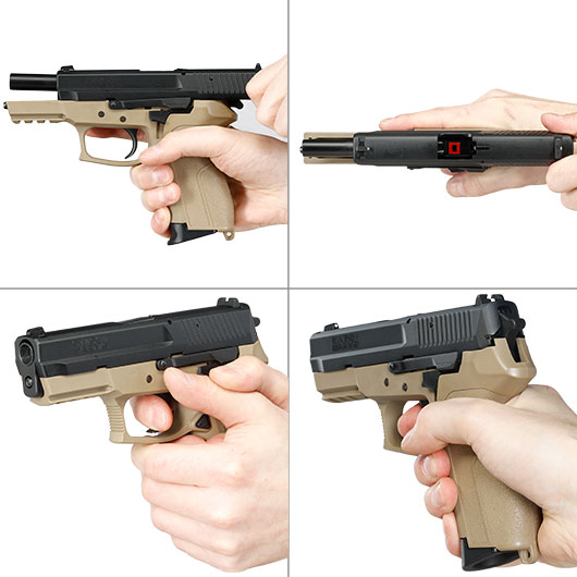 Cybergun / AWC Swiss Arms MILE mit Metallschlitten GBB 6mm BB Dualtone Bild 8