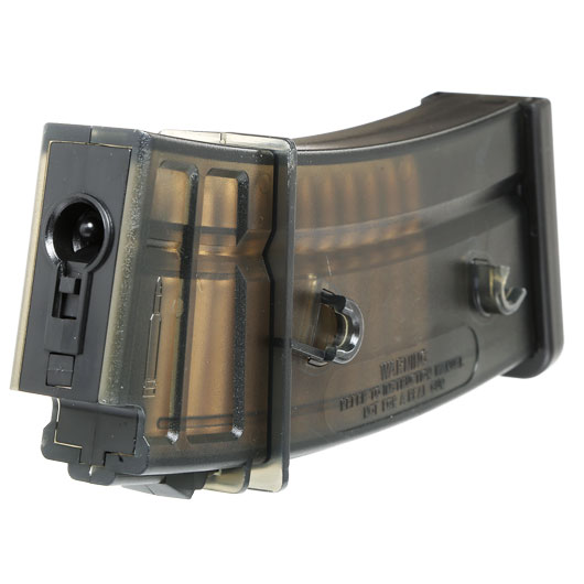 SRC G36 Magazin Low-Cap 50 Schuss rauch-transparent