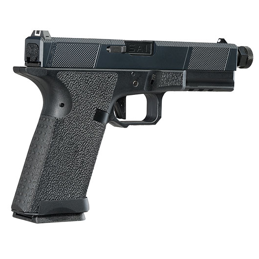 EMG / Salient Arms Int. BLU Utility Optic Ready Threaded Barrel mit Metallschlitten GBB 6mm BB Blackout schwarz Bild 6