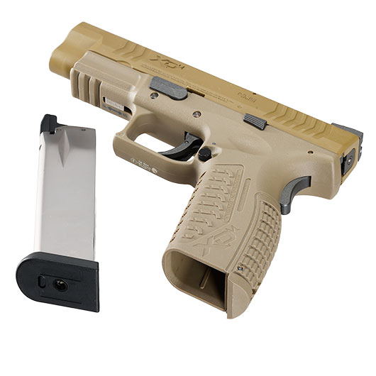 Wei-ETech Springfield Armory XDM 4.5 mit Metallschlitten GBB 6mm BB Flat Dark Earth Bild 7