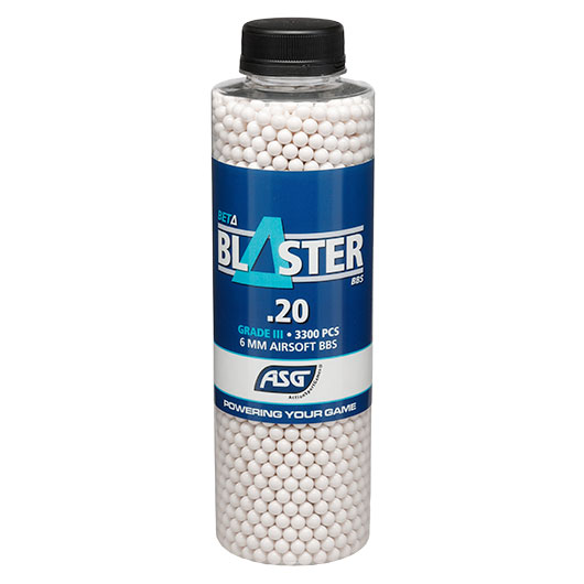 ASG Beta Blaster Grade III Precision BBs 0,20g 3.300er Flasche weiss Bild 2