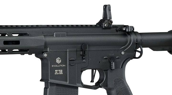 Evolution Airsoft M4 Recon S 10 Zoll Carbontech AEG 6mm BB schwarz Bild 8