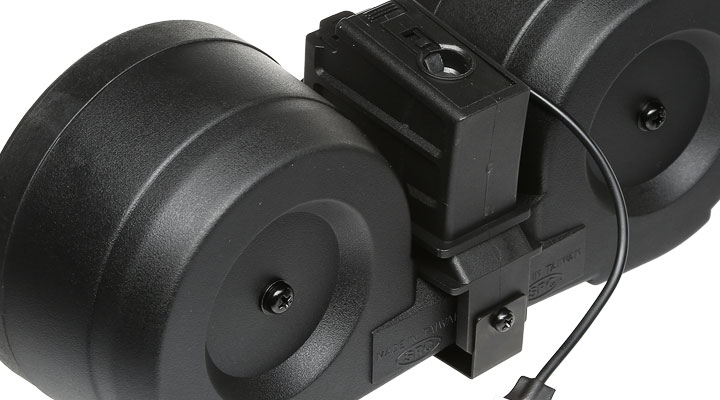 SRC G36 C-Mag Trommelmagazin 2300 Schuss schwarz elektrisch Bild 2