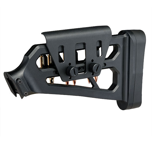 G&G LevAR Skelettschaft - Fixed Stock mit Wangenauflage und Deko-Patronen schwarz