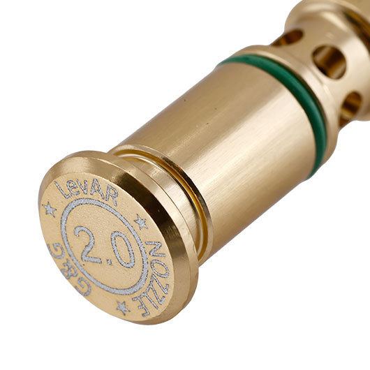 G&G Drop-In Messing Nozzle 2.0 mm goldfarben f. G&G LevAR GBB Rifle Serie Bild 2