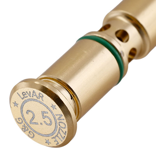 G&G Drop-In Messing Nozzle 2.5 mm goldfarben f. G&G LevAR GBB Rifle Serie Bild 2