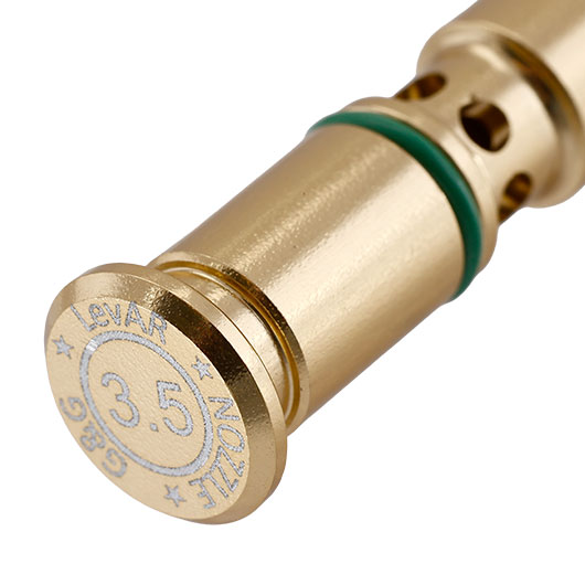 G&G Drop-In Messing Nozzle 3.5 mm goldfarben f. G&G LevAR GBB Rifle Serie Bild 2