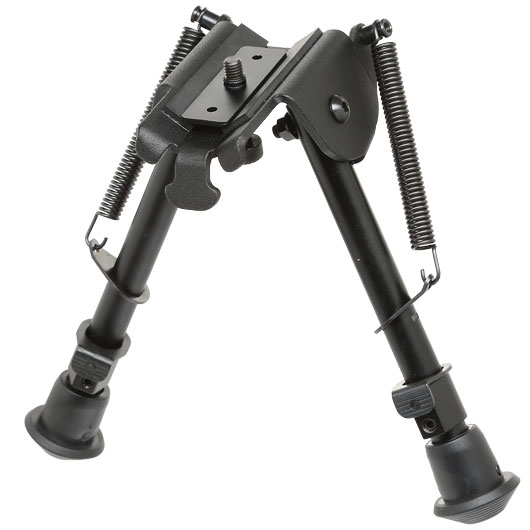 SRC Tactical Zweibein mit 21mm / Sniper / M4 Handguard Halterung - Gummife schwarz Bild 1