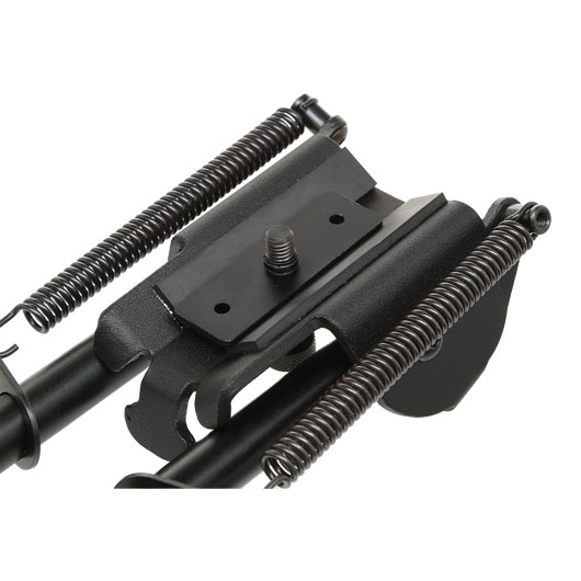 SRC Tactical Zweibein mit 21mm / Sniper / M4 Handguard Halterung - Gummife schwarz Bild 2