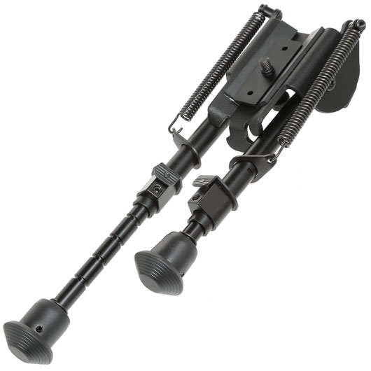 SRC Tactical Zweibein mit 21mm / Sniper / M4 Handguard Halterung - Gummife schwarz Bild 3