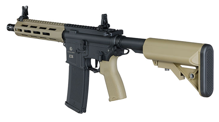 Evolution Airsoft M4 Recon S 10 Zoll Carbontech AEG 6mm BB Black 'n' Tan Bild 11