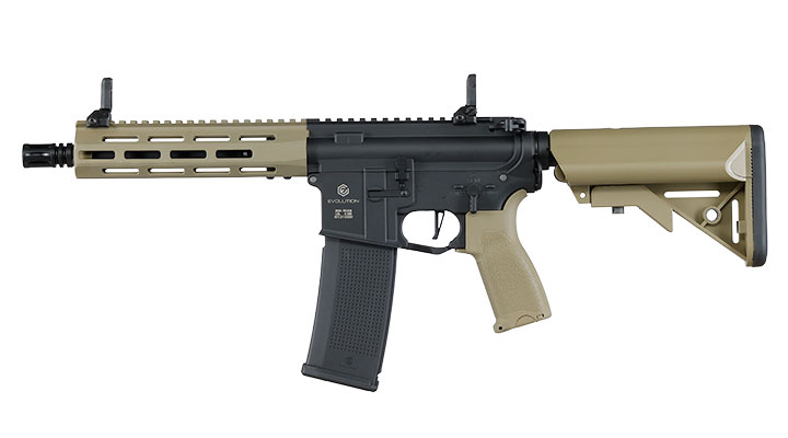 Evolution Airsoft M4 Recon S 10 Zoll Carbontech AEG 6mm BB Black 'n' Tan Bild 2