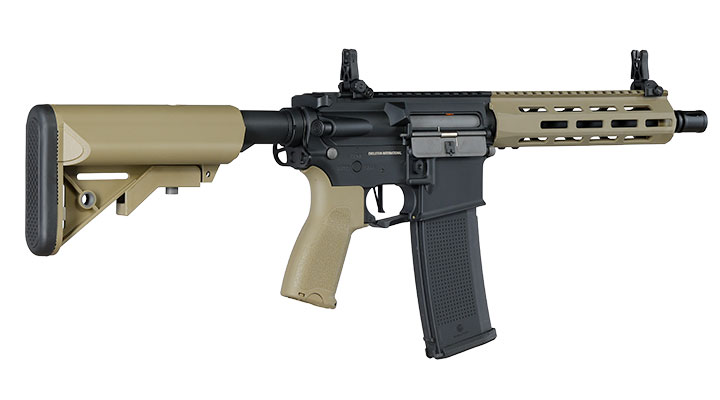 Evolution Airsoft M4 Recon S 10 Zoll Carbontech AEG 6mm BB Black 'n' Tan Bild 4