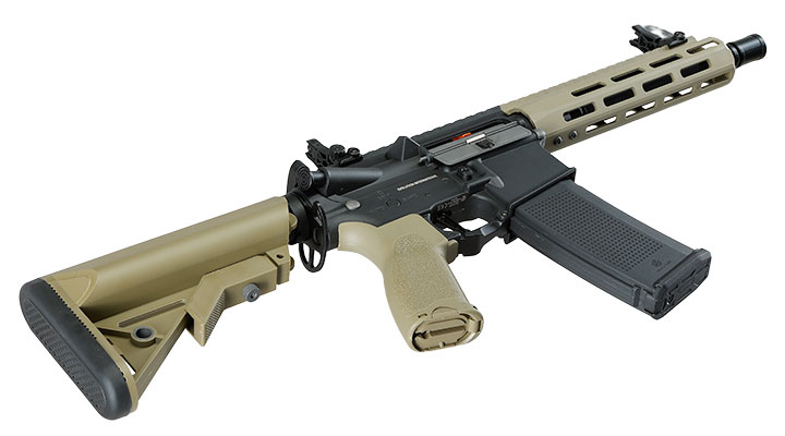 Evolution Airsoft M4 Recon S 10 Zoll Carbontech AEG 6mm BB Black 'n' Tan Bild 5