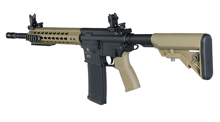 Evolution Airsoft M4 Recon S 14.5 Zoll Carbontech AEG 6mm BB Black 'n' Tan Bild 11