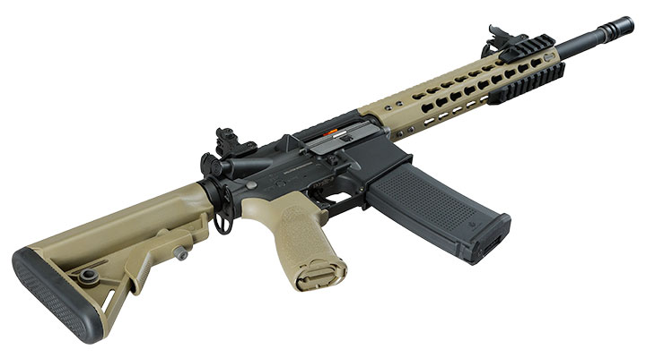 Evolution Airsoft M4 Recon S 14.5 Zoll Carbontech AEG 6mm BB Black 'n' Tan Bild 5