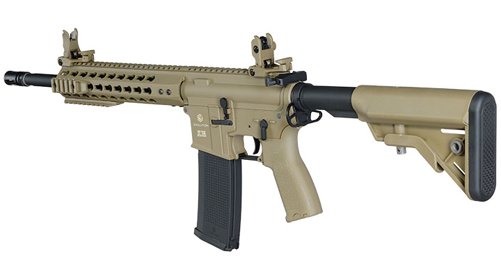 Evolution Airsoft M4 Recon S 14.5 Zoll Carbontech AEG 6mm BB tan Bild 11