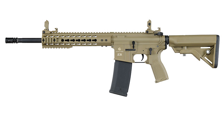 Evolution Airsoft M4 Recon S 14.5 Zoll Carbontech AEG 6mm BB tan Bild 2