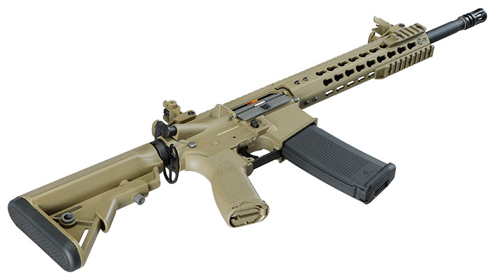 Evolution Airsoft M4 Recon S 14.5 Zoll Carbontech AEG 6mm BB tan Bild 5