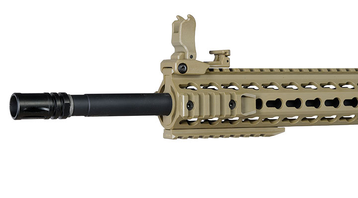 Evolution Airsoft M4 Recon S 14.5 Zoll Carbontech AEG 6mm BB tan Bild 7