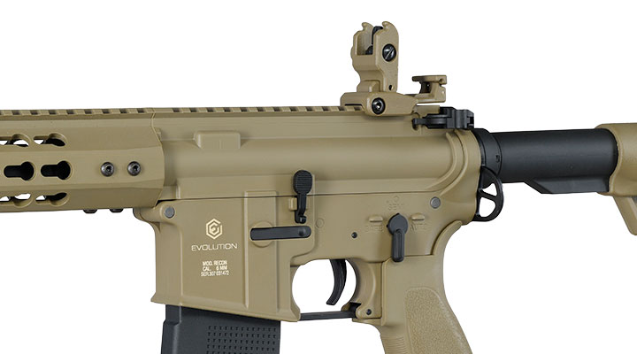 Evolution Airsoft M4 Recon S 14.5 Zoll Carbontech AEG 6mm BB tan Bild 8