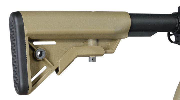 Evolution Airsoft M4 Recon S 10 Amplified Carbontech AEG 6mm BB tan Bild 10