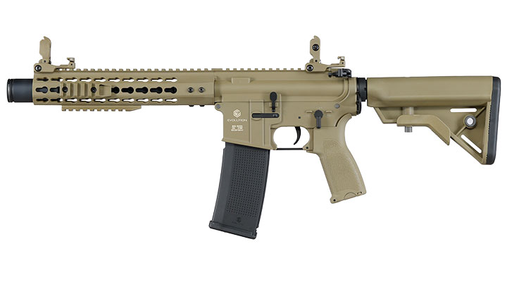 Evolution Airsoft M4 Recon S 10 Amplified Carbontech AEG 6mm BB tan Bild 2