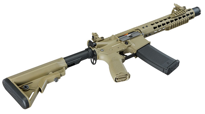 Evolution Airsoft M4 Recon S 10 Amplified Carbontech AEG 6mm BB tan Bild 6