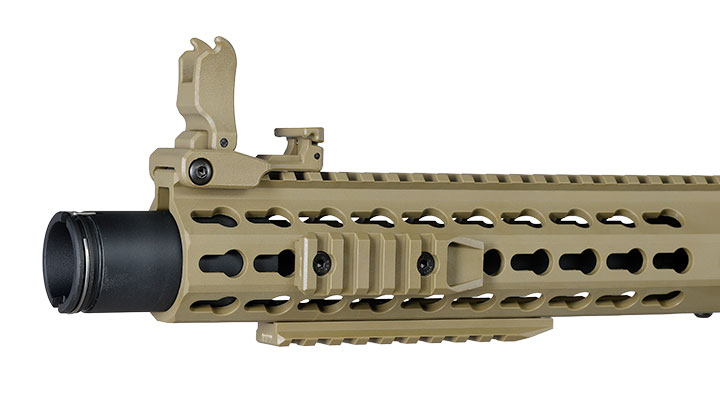 Evolution Airsoft M4 Recon S 10 Amplified Carbontech AEG 6mm BB tan Bild 7
