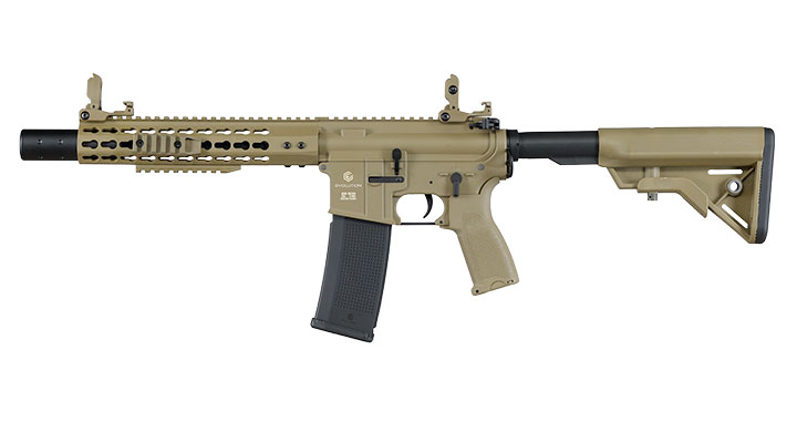 Evolution Airsoft M4 Recon S 10 Silent Ops Carbontech AEG 6mm BB tan Bild 1