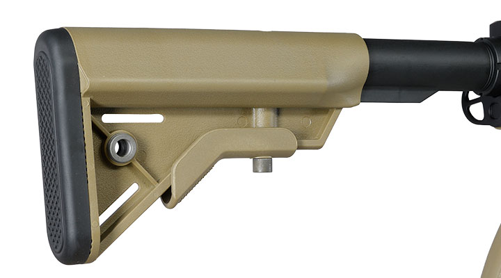 Evolution Airsoft M4 Recon S 10 Silent Ops Carbontech AEG 6mm BB tan Bild 10